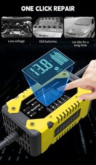 12V 6A LiFePO4 AGM Lead Acid Smart Charger Pulse Repair Auto Battery Maintainer