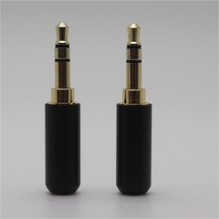 3Pcs 3.5mm Gold Plated Copper Male Stereo Mini Jack Plug Soldering Connector