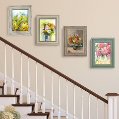LUCKYLIFE 5×7 Picture Frame Set of 4, Rustic Farmhouse 5×7, Mix Color