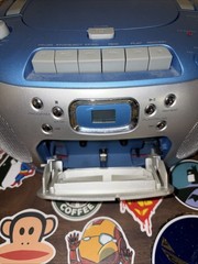 Y2K 2000s Emerson Sky Blue Radio CD Cassette Tested And Working See Links