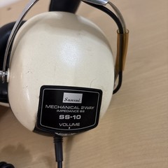 Sansui SS-10 Headphones Beige Black 8Ω Adjustable Headband Volume Control 6.35mm