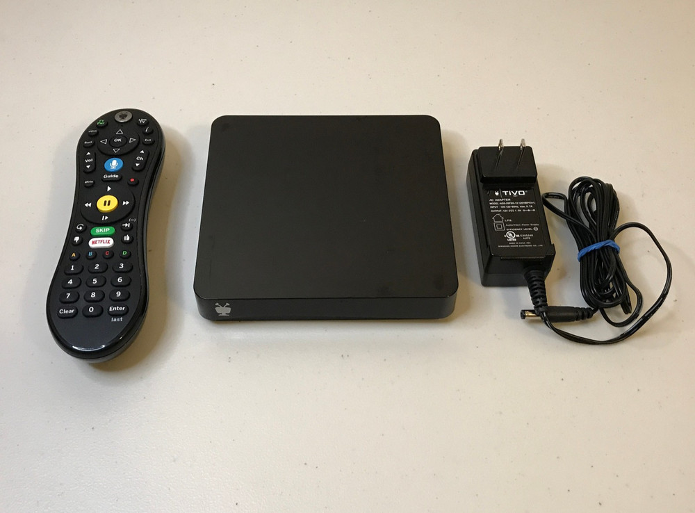 TiVo Mini VOX TCDA95000 w/ Voice Remote & Power Cord- Lifetime Service