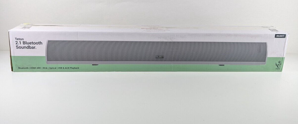Majority Teton Sound Bar for TV 120W Powerful Stereo 2.1 Channel Sound Ho…