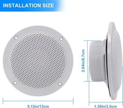 2 SPEAKER BATHROOM KITCHEN WIRELESS BLUETOOTH AMPLIFIER 2×4 INCH CEILING SPEAKER