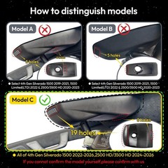 4K Dash Cam Chevy Silverado 1500 2022-2026, 2500 HD/3500 HD 2024-2026 Camera GPS