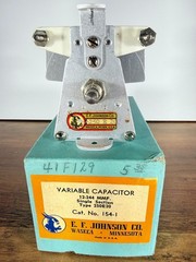 EF Johnson Variable Capacitor 12-244 MMF Single Section Cat. no. 154-1 NOS NIB
