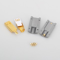 Viborg HI-END 24K Gold Plated USB2.0 Plug USB A, USB B Connector DIY Hi Fi USB