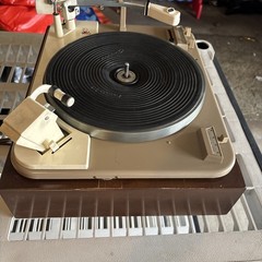 VTG Garrard Laboratory Type A Turntable & Wood Plinth Base WORKS READ! NO COVER