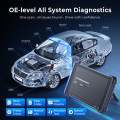 MUCAR 892BT Car All System Scanner KEY Coding Bidirectional Tool CANFD FCA