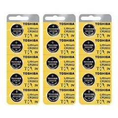 100 New Original Toshiba CR2032 CR 2032 3V LITHIUM BATTERY BR2032 DL2032 Remote