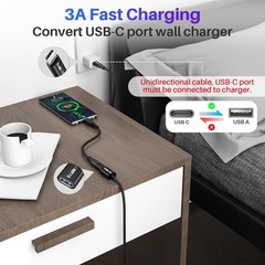 USB C to USB Female Cable 6FT, Type-C Male to USB A 3.1 Female OTG Cable, 5Gbps