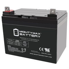Mighty Max 12V 35AH SLA Battery Replacement for Leoch DJW12-33