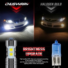For GMC Sierra 1500 2500HD 1999-2006 6x LED Headlight Hi/Lo Beam Fog Light Bulbs