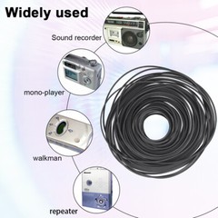 200X Square Rubber Drive Belt Kit ForCassette Player Recorder Repair Replacement