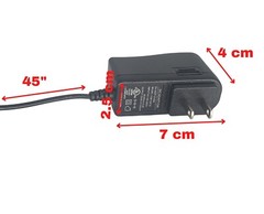 DC 12V 1A 1000mA Power Supply Adapter Wall Charger with 5.5 x 2.1 mm DC Plug