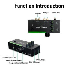 3 Band Adjustment Turntable Amplifier For Audiophiles Easy To Use