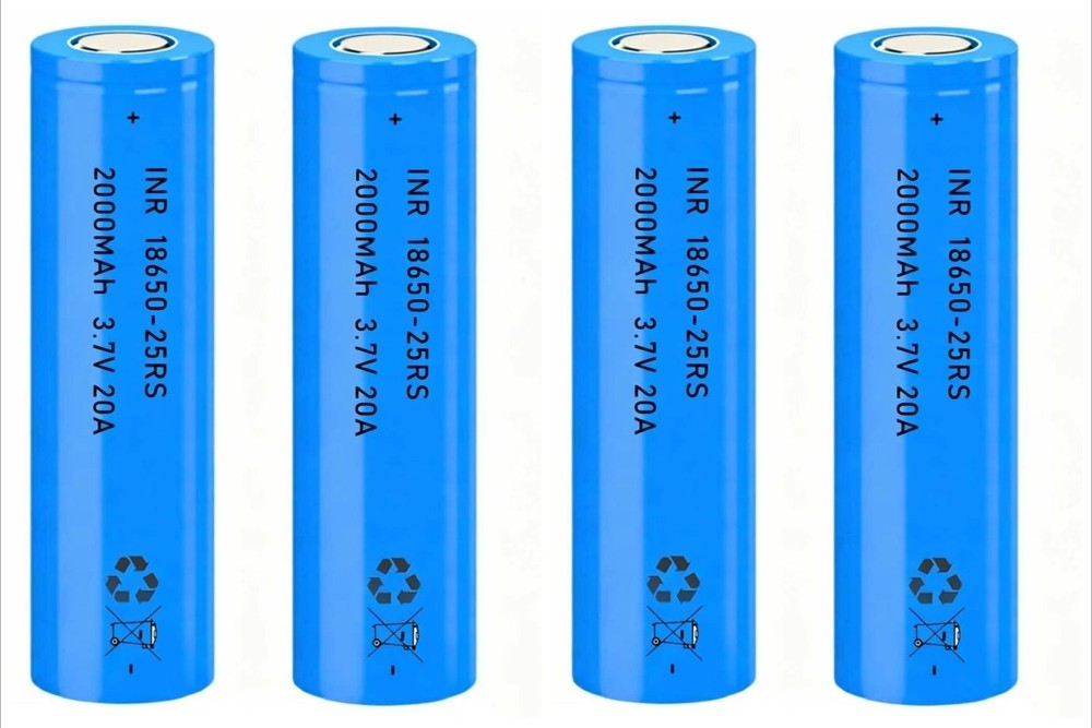 4 Pack 3.7V High Capacity Rechargeable Batteries for Flashlight & Electronics