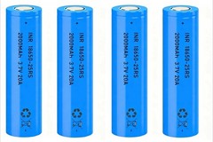 4 Pack 3.7V High Capacity Rechargeable Batteries for Flashlight & Electronics