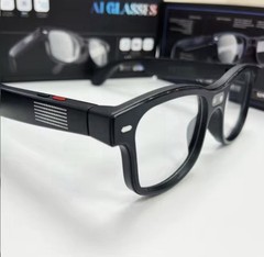 Smart Ai glasses 8MP Sony Camera, Video Recording-For iOS and Android .(Black)