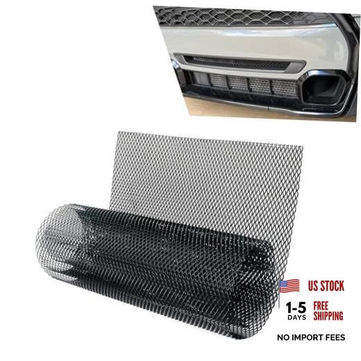 1 PC Car Grill Mesh Sheet, Aluminum Bumper Grille Insert Mesh, 39.37″×13″