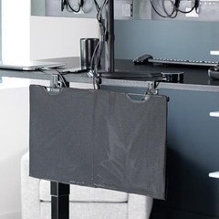Clamp-On Cable Sleeve for Desk Privacy and Organization