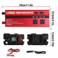 Car Truck RV Solar Power Inverter 5000W DC 12V to AC 110V Converter w/ LCD 4USB