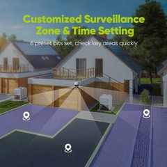 SANNCE 8MP 16CH NVR 5MP PT Color Wireless Security Camera System Twao Way Audio