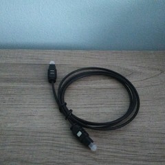 Toslink Optical Audio Fiber Cable, Black, Male to Male, Less Than 10ft