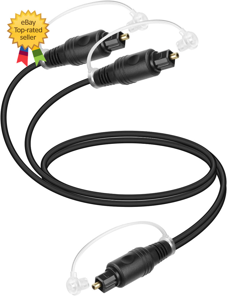 Optical Audio Splitter 1 in 2 Out Toslink Digital Fiber Optical Audio Cable…..