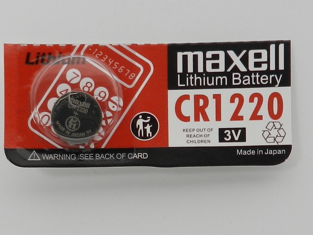 MAXELL CR1220 LITHIUM 3V BATTERY -Exp.2033- 1 Pc