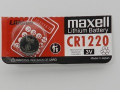 MAXELL CR1220 LITHIUM 3V BATTERY -Exp.2033- 1 Pc