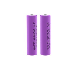 186&&&50 Battery for 2 Pack 3.7 Volt 186&&&50 Rechargeable 3000mAh Blue