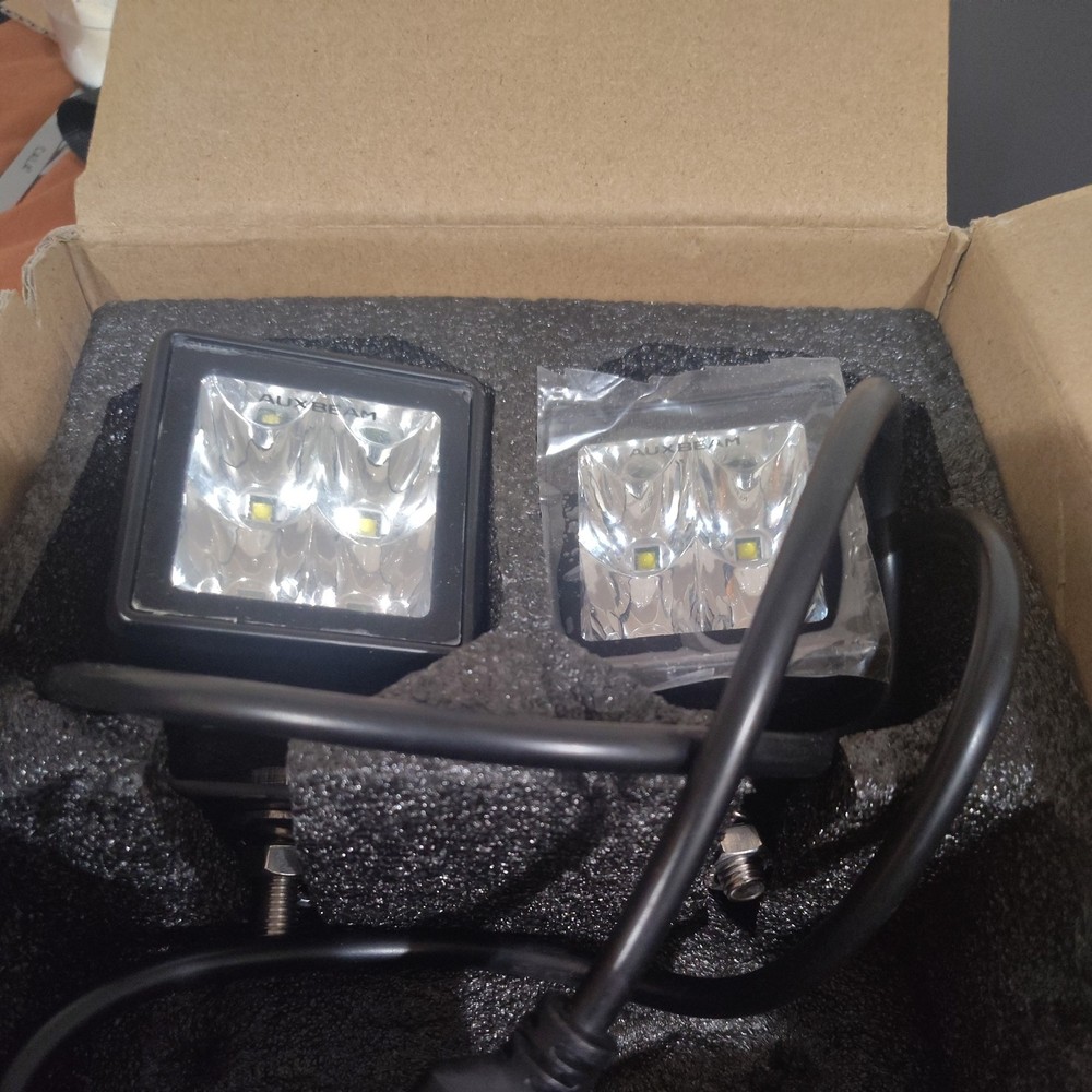 AUXBEAM 2″inch 40W White LED Work Light Spot Cube (Open Box) No Harness