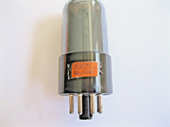 RCA JAN-CRC- 6SN7GT/VT-231 SMOKE GLASS VACUUM TUBE (1944) TV-7 TESTED NEW.