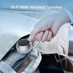 Small Speaker, Portable Bluetooth Speaker with Loud Stereo Sound and Robust Bass