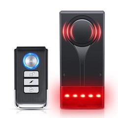 Car Anti-Theft Vibration Alarm, 108dB Automobile Vibration Sound & Light