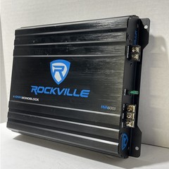 Rockville RVA600.1 Stereo Amplifier 1200W Peak 4 Ohms Mono Block Speaker Sub