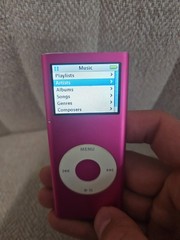 Apple iPod Nano 4GB Pink with Charger Bundle Tested – Working!