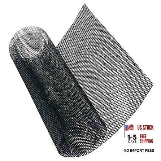 Car Grill Mesh,40 x 13 inch Universal Black Mesh,Aluminum Alloy Automotive