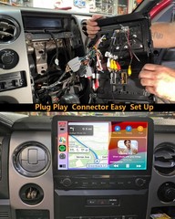 4+64G Android 15 Apple CarPlay Car Stereo Radio GPS Navi For Ford F150 2009-2014