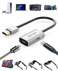 HDMI to USB C Adapter (4K@60Hz) AR Glasses XREAL One Air 2 Pro/VITURE Luma/Ra…