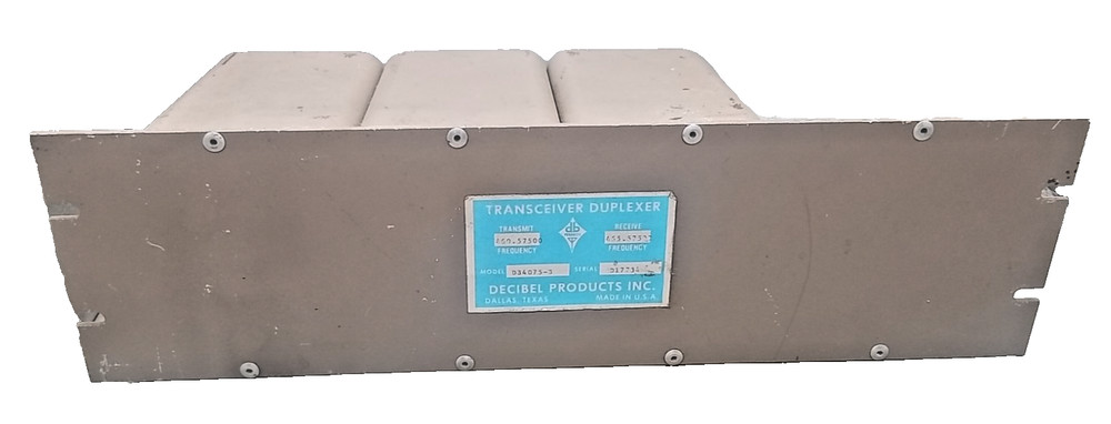 DECIBEL PRODUCTS 3 CAVITY DUPLEXER TX RX DB4075-B HAM RADIO