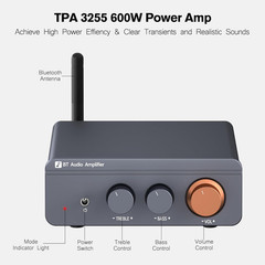 Amplifier Mini Home Audio Stereo Bluetooth 5.4 Component Amplifier, 300W X2 Wire