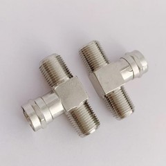 2-Pack Coaxial Cable Splitter, 3-Way F Type RG6 Male to 2 Female Cable Splitt…