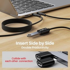 USB C to USB Female Cable 6FT, Type-C Male to USB A 3.1 Female OTG Cable, 5Gbps
