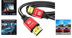 1.5FT HDMI 2.1 Cable – Ultra High Speed, 8K@60Hz, 4K@120Hz for Gaming Excellence