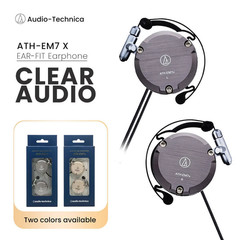Original Audio-Technica ATH-EM7X Adjustable Aluminum Clip-On Headphones