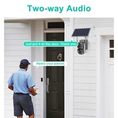 5G 8MP Wireless Solar Powered Camera Outdoor WiFi 4K PTZ Home Security Camera
