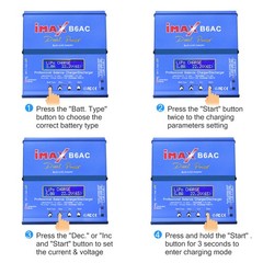 B6 RC Battery Charger 80W Mini Lipo Balance Charger/Discharger with Power Supply
