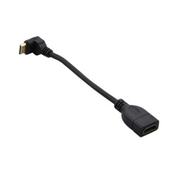 1PCS Mini HDMI Male to HDMI Female Adapter Cable 90 Degree 1080P Full HD 0.15M
